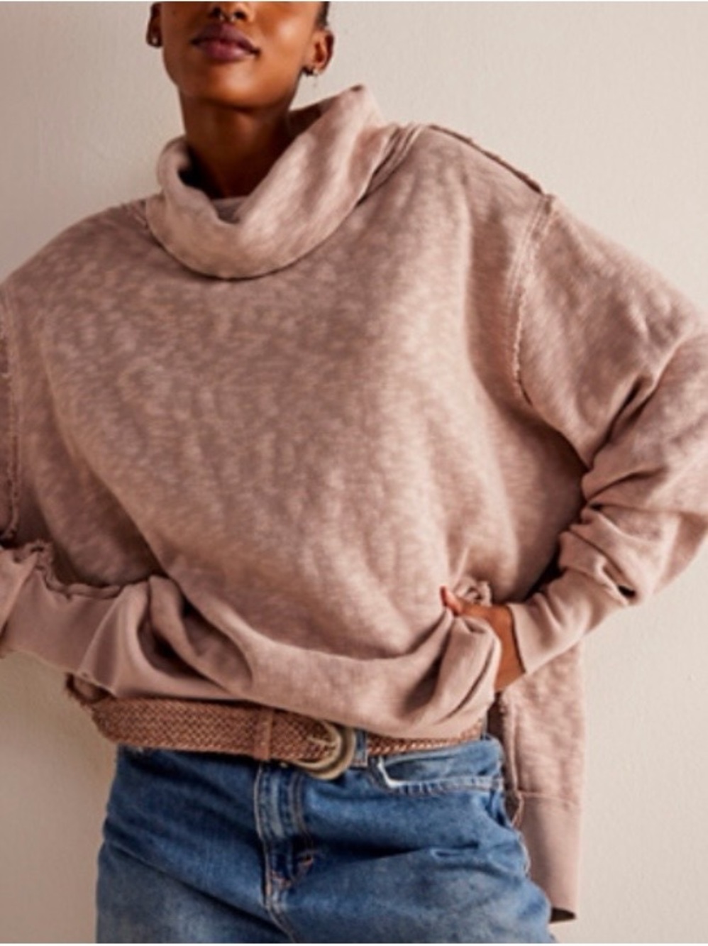 Free People We The Free Timmy Turtleneck Sweater Size XS